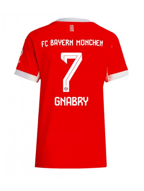 Bayern Munich Serge Gnabry #7 Heimtrikot für Frauen 2025-26 Kurzarm Bayern Munich Serge Gnabry #7 Heimtrikot für Frauen 2025-26 Kurzarm
